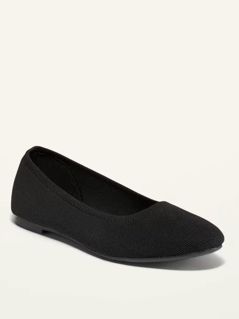 Old Navy Black Size: 6.5 Knit Almond-Toe Ballet Flats NWT